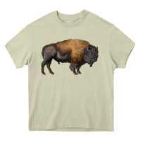 Mossy american bison body Heavy Core Tee - RanaPortraitStore