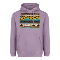 Lavender sunflower aztec serape cowhide background Heavyweight Hoodie - RanaPortraitStore