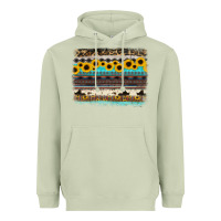 Matcha sunflower aztec serape cowhide background Heavyweight Hoodie - RanaPortraitStore
