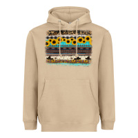 Mushroom sunflower aztec serape cowhide background Heavyweight Hoodie - RanaPortraitStore