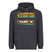 Smoke sunflower aztec serape cowhide background Heavyweight Hoodie - RanaPortraitStore