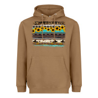 Toasted Coconut sunflower aztec serape cowhide background Heavyweight Hoodie - RanaPortraitStore