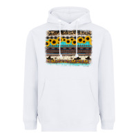 White sunflower aztec serape cowhide background Heavyweight Hoodie - RanaPortraitStore