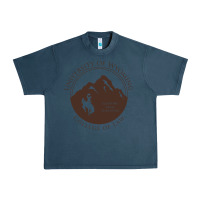 Midnight Navy university of wyoming cowboys Urban Heavy Tee - linhVisuals