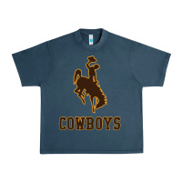 Midnight Navy university of wyoming cowboys Urban Heavy Tee - linhVisuals