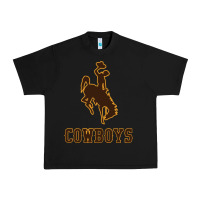Black university of wyoming cowboys Urban Heavy Tee - linhVisuals