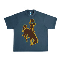 Midnight Navy university of wyoming cowboys Urban Heavy Tee - linhVisuals