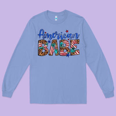 American Babe Long Sleeve Tee Designed By Artiststas