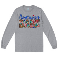 Heather Grey american babe Long Sleeve Tee - Artiststas