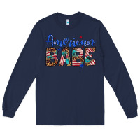 Navy american babe Long Sleeve Tee - Artiststas