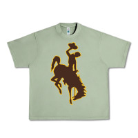 Oil Green university of wyoming cowboys Urban Heavy Tee - linhVisuals
