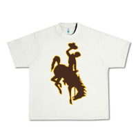 Pistachio university of wyoming cowboys Urban Heavy Tee - linhVisuals