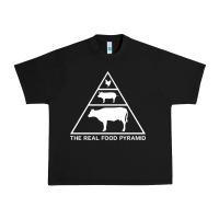 Black the real food pyramid carnivore Urban Heavy Tee - linhVisuals