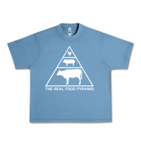 Pebble Blue the real food pyramid carnivore Urban Heavy Tee - linhVisuals