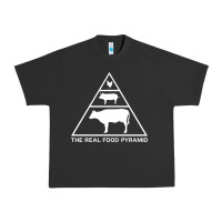 Pigment Black the real food pyramid carnivore Urban Heavy Tee - linhVisuals
