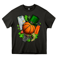 Asphalt St. Patrick's Day Basketball Heavy Core Tee - FaDigitalArtStudio