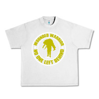Lunar Rock Wounded Warrior No One Left Behind War Veteran Urban Heavy Tee - linhVisuals