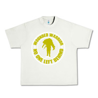 Pistachio Wounded Warrior No One Left Behind War Veteran Urban Heavy Tee - linhVisuals