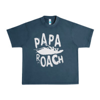 Midnight Navy papa roach Urban Heavy Tee - linhVisuals