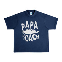 Navy papa roach Urban Heavy Tee - linhVisuals