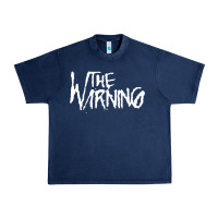 Navy The warning Style Urban Heavy Tee - linhVisuals