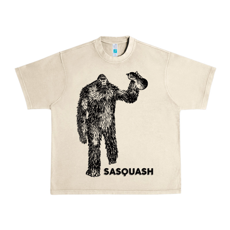 Cool Unique Sasquash Sasquatch And Squash Bigfoot T Shirt Urban Heavy Tee by linhVisuals | Teevron