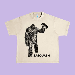 Cool Unique Sasquash Sasquatch And Squash Bigfoot T Shirt Urban Heavy Tee Designed By Linhvisuals