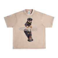 French Oak rottweiler reflection t shirt funny father's day dog gifts Urban Heavy Tee - linhVisuals