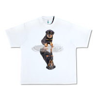 Rottweiler Reflection T Shirt Funny Father's Day Dog Gifts Urban Heavy Tee | Teevron
