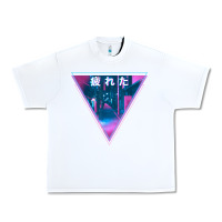 White tired japanese otaku   abandoned city street art t shirt Urban Heavy Tee - linhVisuals