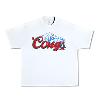 White wsu cougs light blue Urban Heavy Tee - linhVisuals