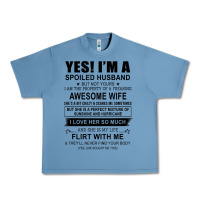 Pebble Blue yes i'm a spoiled husband ..awesome wife t shirt Urban Heavy Tee - linhVisuals