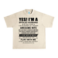 Sandshell yes i'm a spoiled husband ..awesome wife t shirt Urban Heavy Tee - linhVisuals