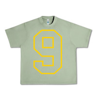 Oil Green number #9 sports jersey uniform Urban Heavy Tee - linhVisuals