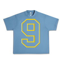 Pebble Blue number #9 sports jersey uniform Urban Heavy Tee - linhVisuals