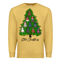 Antique Gold ohh Christmas trees Premium Sweatshirt - RanaPortraitStore