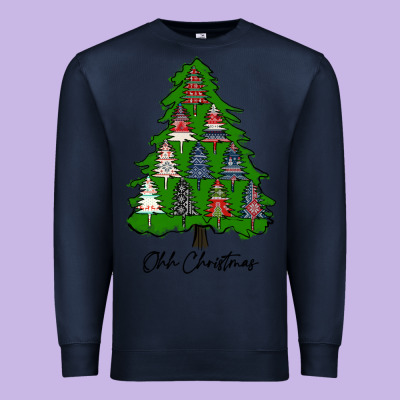 Ohh Christmas Trees Premium Sweatshirt Designed By Ranaportraitstore