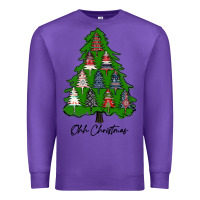 Purple ohh Christmas trees Premium Sweatshirt - RanaPortraitStore