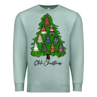 Seafoam ohh Christmas trees Premium Sweatshirt - RanaPortraitStore
