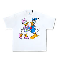 White donal duck Urban Heavy Tee - linhVisuals