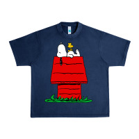 Navy peanuts the doghouse Urban Heavy Tee - linhVisuals