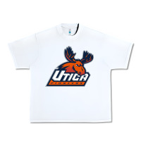 White utica pioneers vectorized Urban Heavy Tee - linhVisuals