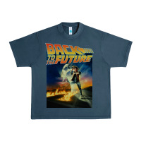 Midnight Navy back to the future vintage Urban Heavy Tee - linhVisuals