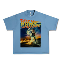 Pebble Blue back to the future vintage Urban Heavy Tee - linhVisuals