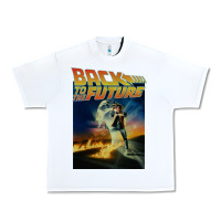White back to the future vintage Urban Heavy Tee - linhVisuals
