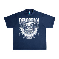 Navy delorean machine Urban Heavy Tee - linhVisuals