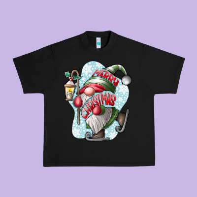 Merry Christmas Gnome Urban Heavy Tee Designed By Cowhidedigitalart