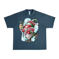 Midnight Navy merry Christmas gnome Urban Heavy Tee - CowhideDigitalArt