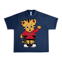 Navy daniel tigers neighborhood Urban Heavy Tee - linhVisuals