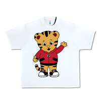White daniel tigers neighborhood Urban Heavy Tee - linhVisuals